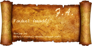 Faukel Amadé névjegykártya